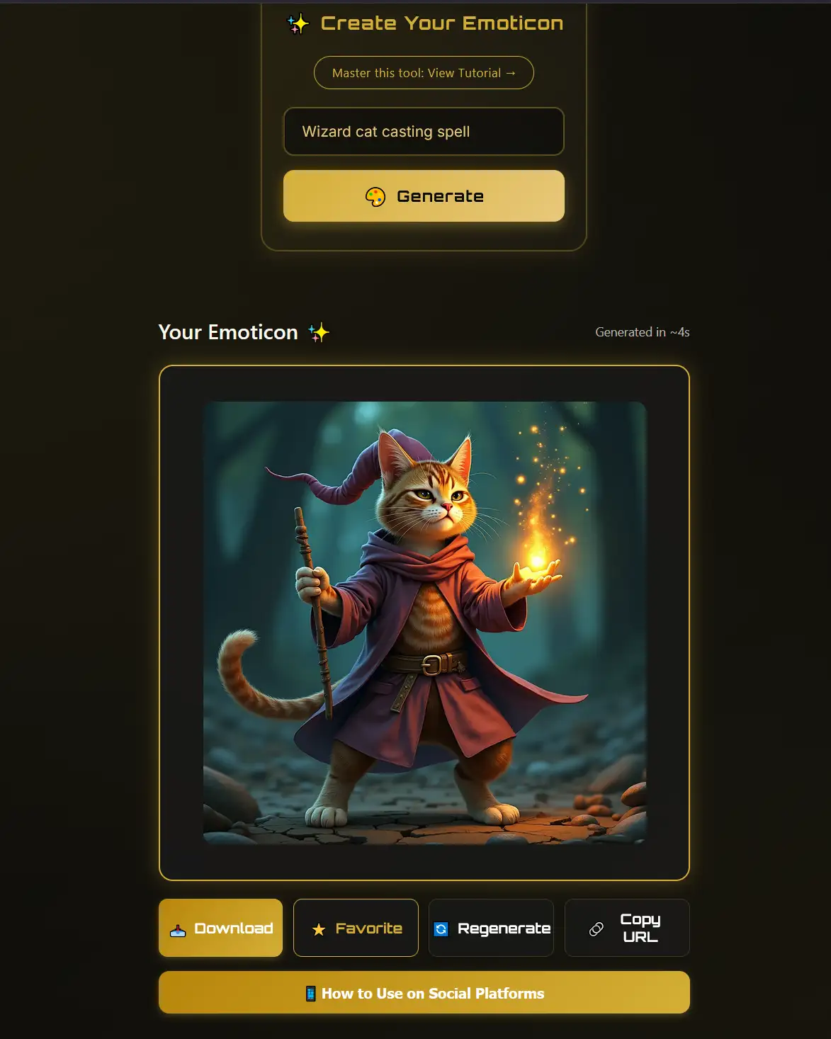 AI generated emoticon 2