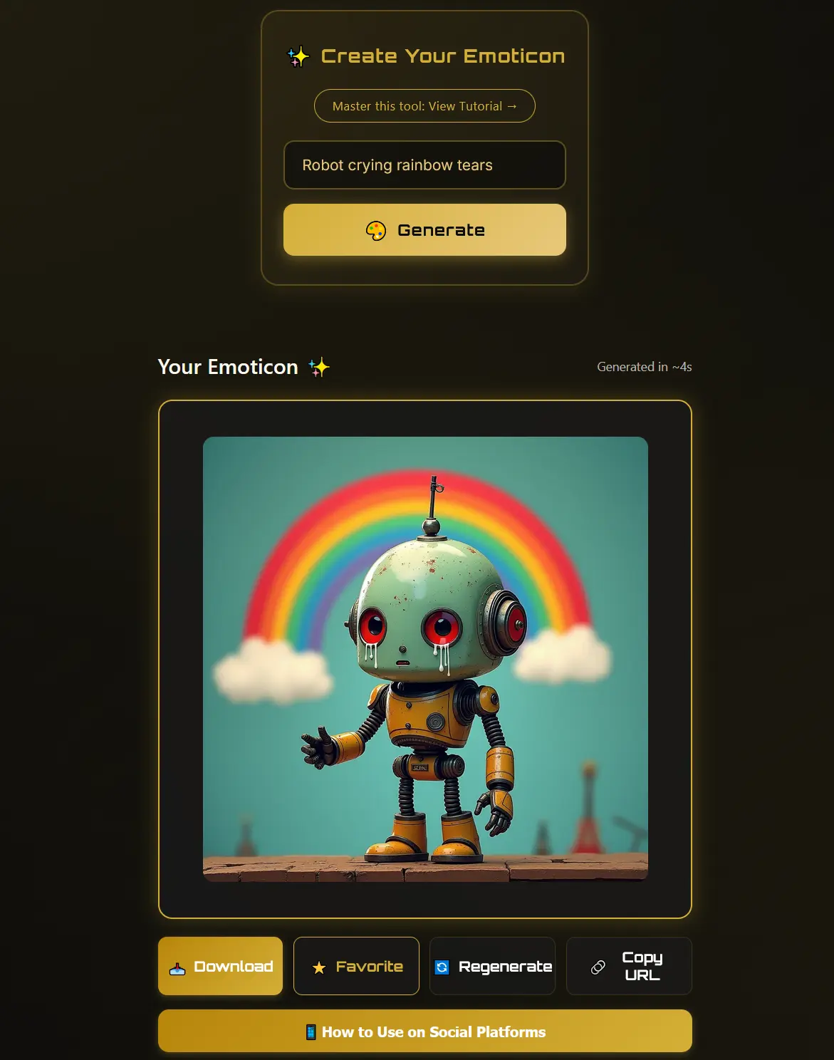 AI generated emoticon 3